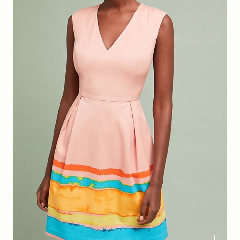 ANTHROPOLOGIE Painterly Dress Size 4